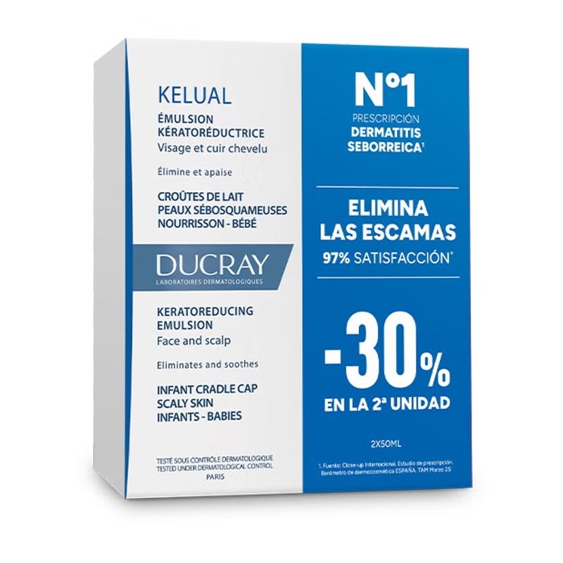 Kelual emulsión queratorreductora para la costra láctea pack 2 x 50 ml