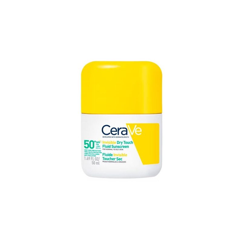 Invisible fluido protector oil control rostro para pieles normales a grasas Spf50+ 50 ml