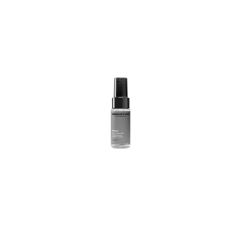 Groom aceite de cabello y barba para hombre aporta suavidad, definición y brillo 30 ml