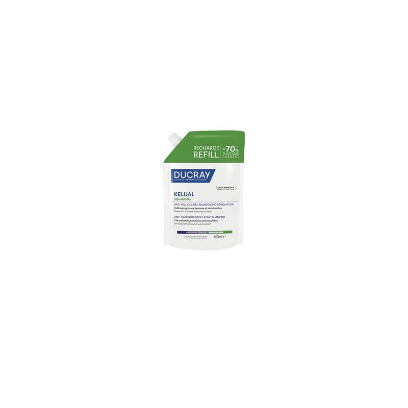 Kelual Squanorm champú para caspa grasa recarga 400 ml