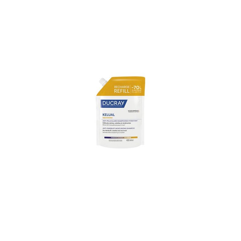 Kelual Squanorm champú para caspa seca recarga 400 ml