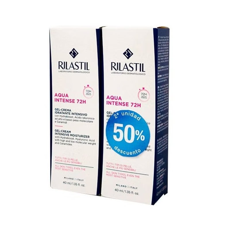 Aqua Intense 72H + Gel Limpiador Estuche 2 pz