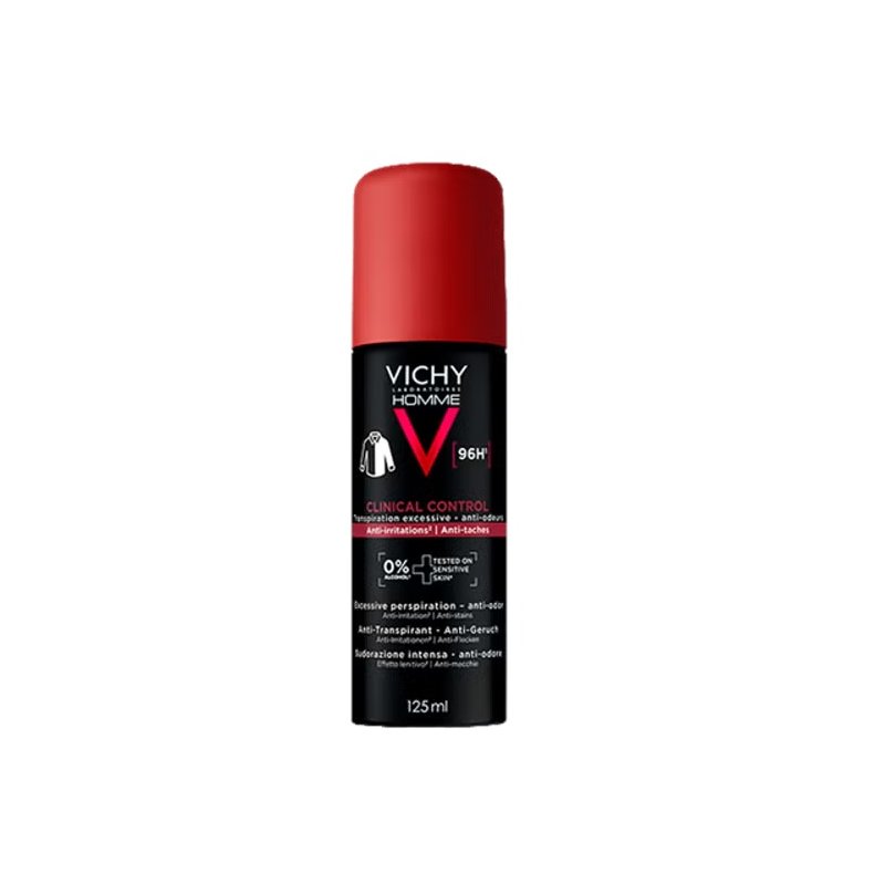 Clinical Control antitranspirante en spray para mujer, para piel sensible, sin alcohol 125 ml