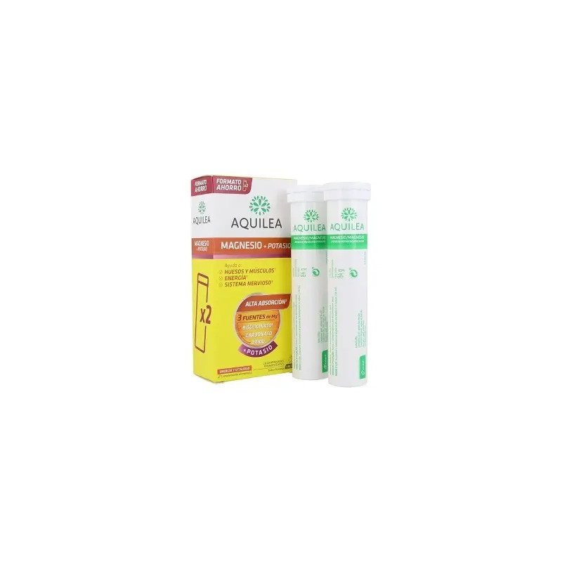 Magnesio+potasio comprimidos efervescentes 28 u
