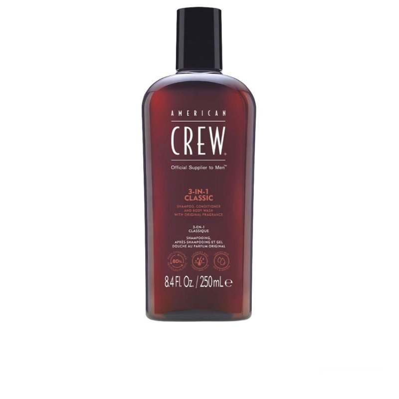 Crew 3 in 1 shampoo, conditioner & body wash 250 ml