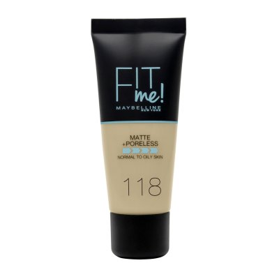 Fit Me Matte+poreless foundation 118-nude
