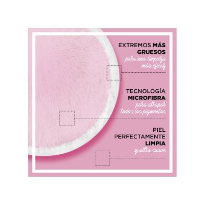 Skinactive discos desmaquillantes suaves lavables 3 u