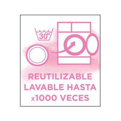 Skinactive discos desmaquillantes suaves lavables 3 u