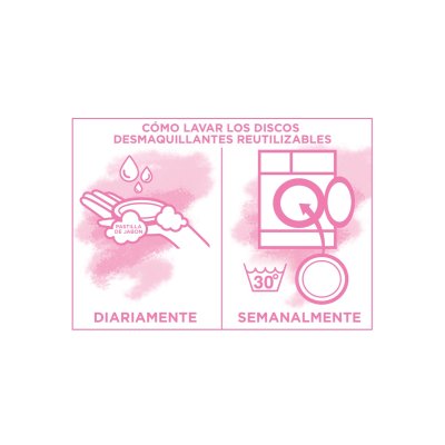 Skinactive discos desmaquillantes suaves lavables 3 u