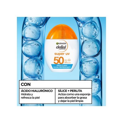 Delial Super Uv aqua fluido facial refrescante Spf50 40 ml
