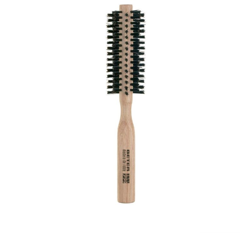 Cepillo Redondo púas mixtas mango madera Oak 40 mm 1 u