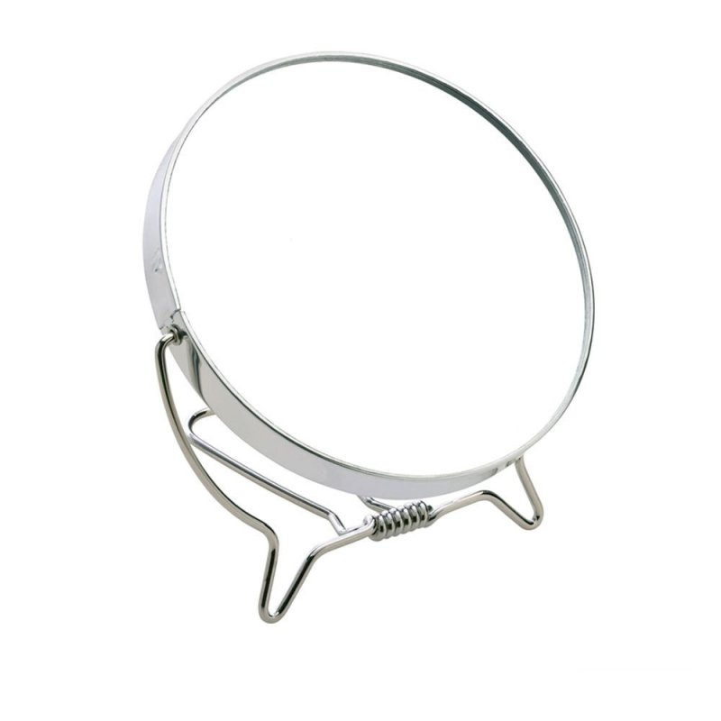 Espejo metálico doble x3 con soporte abatible 12,2 cm 1 u
