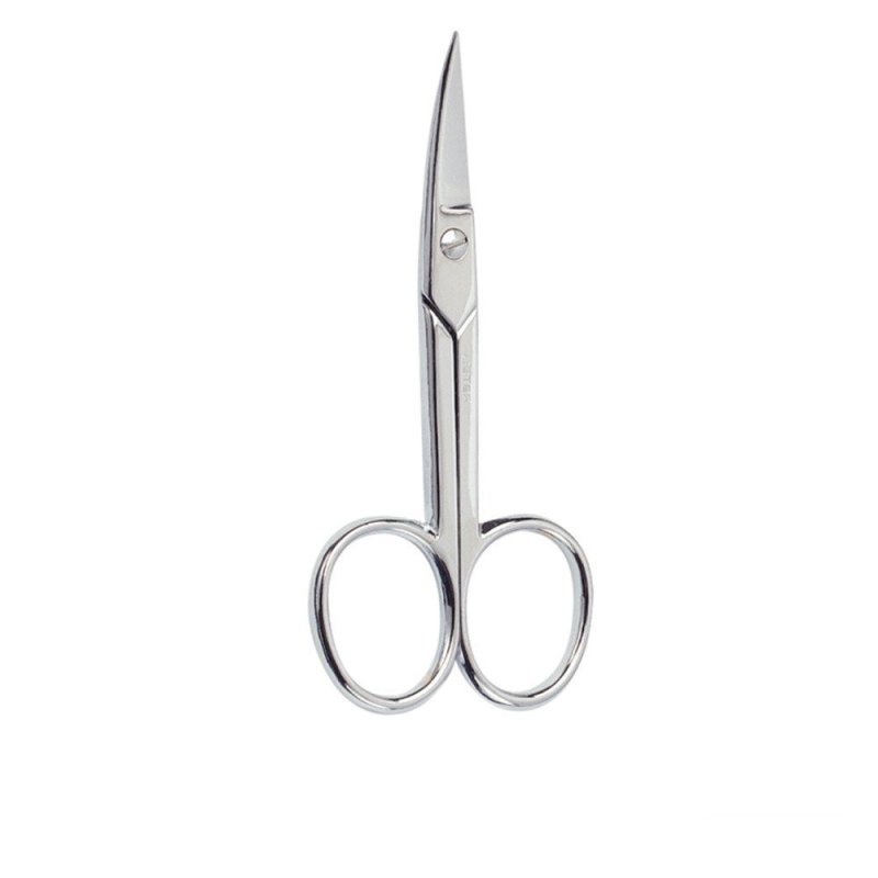 Tijeras manicura uñas curva cromada 1 pz