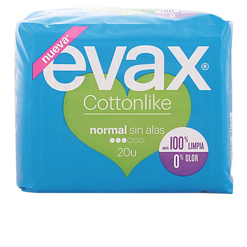 Evax Cottonlike compresas normal sin alas 20 u