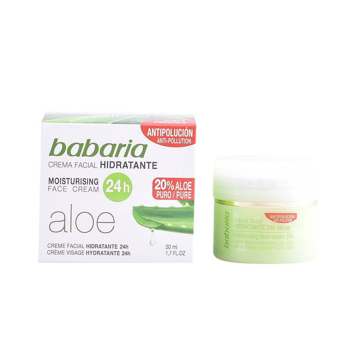 Aloe Vera crema hidratante 24 horas 50 ml