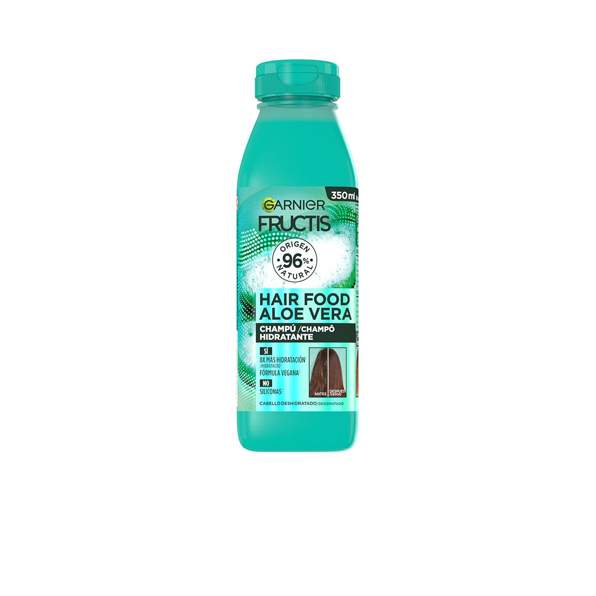 Fructis Hair Food Aloe Vera champú hidratante 350 ml