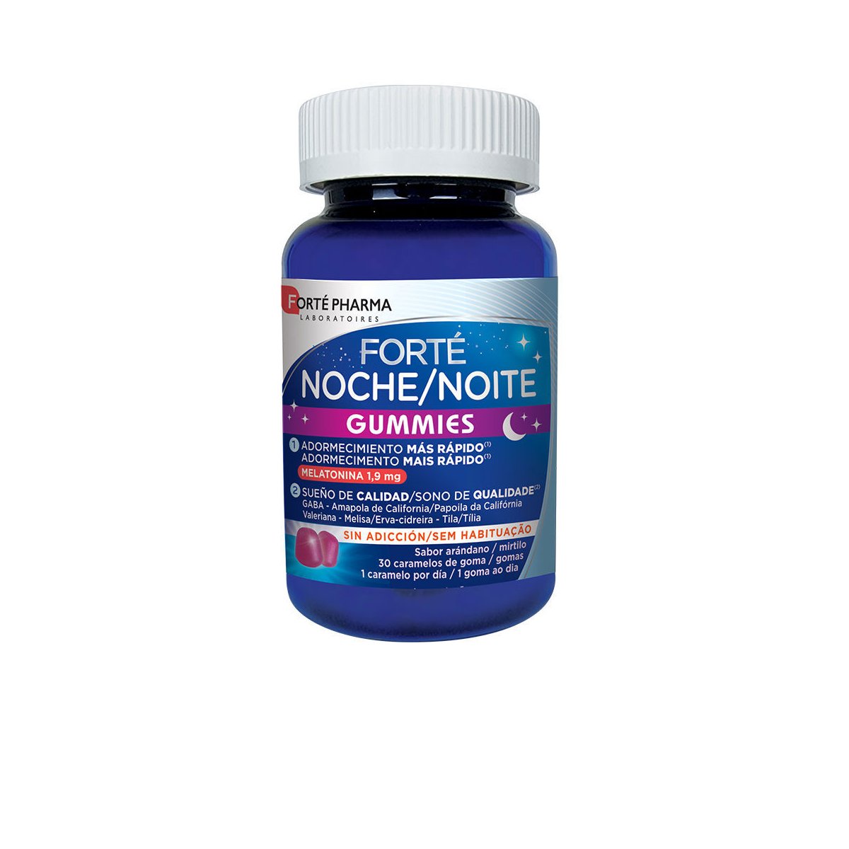 Forté Noche adormecimiento más rápido 30 gummies