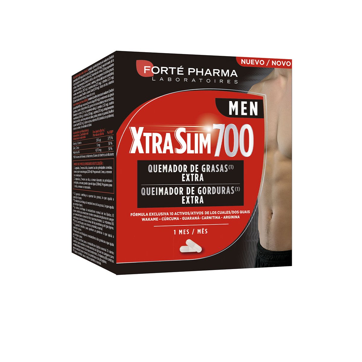 Xtraslim 700 Men quemador de grasas extra 120 cápsulas