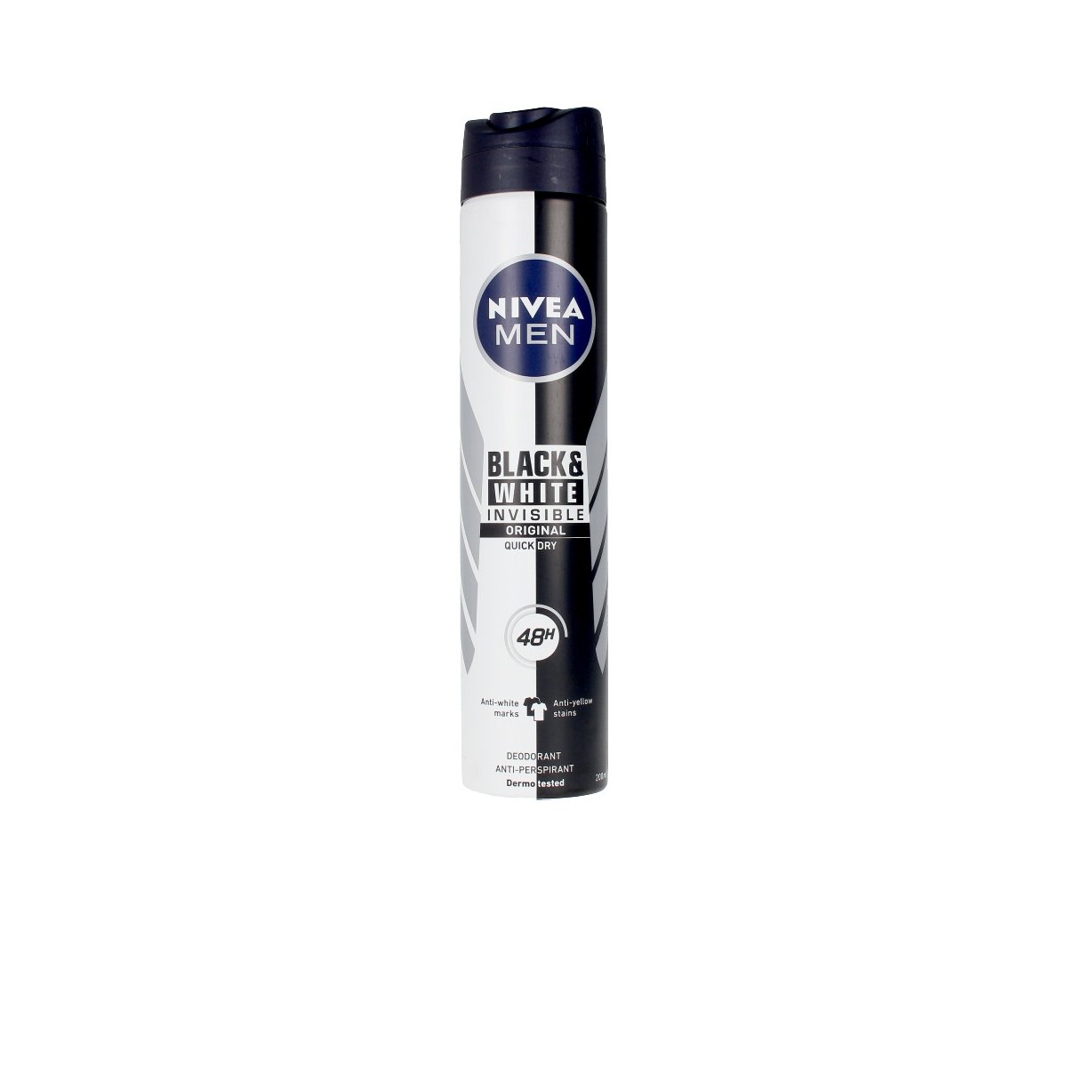Men Black & White Invisible desodorante vaporizador 200 ml