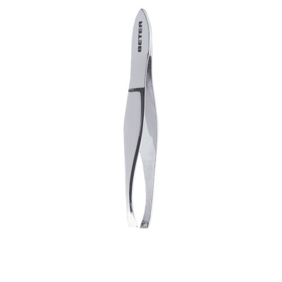 Pinza depilar punta recta cromada 1 u