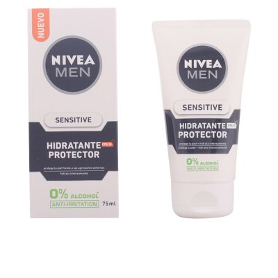 Men Sensitive protector hidratante 0% alcohol Spf15 75 ml