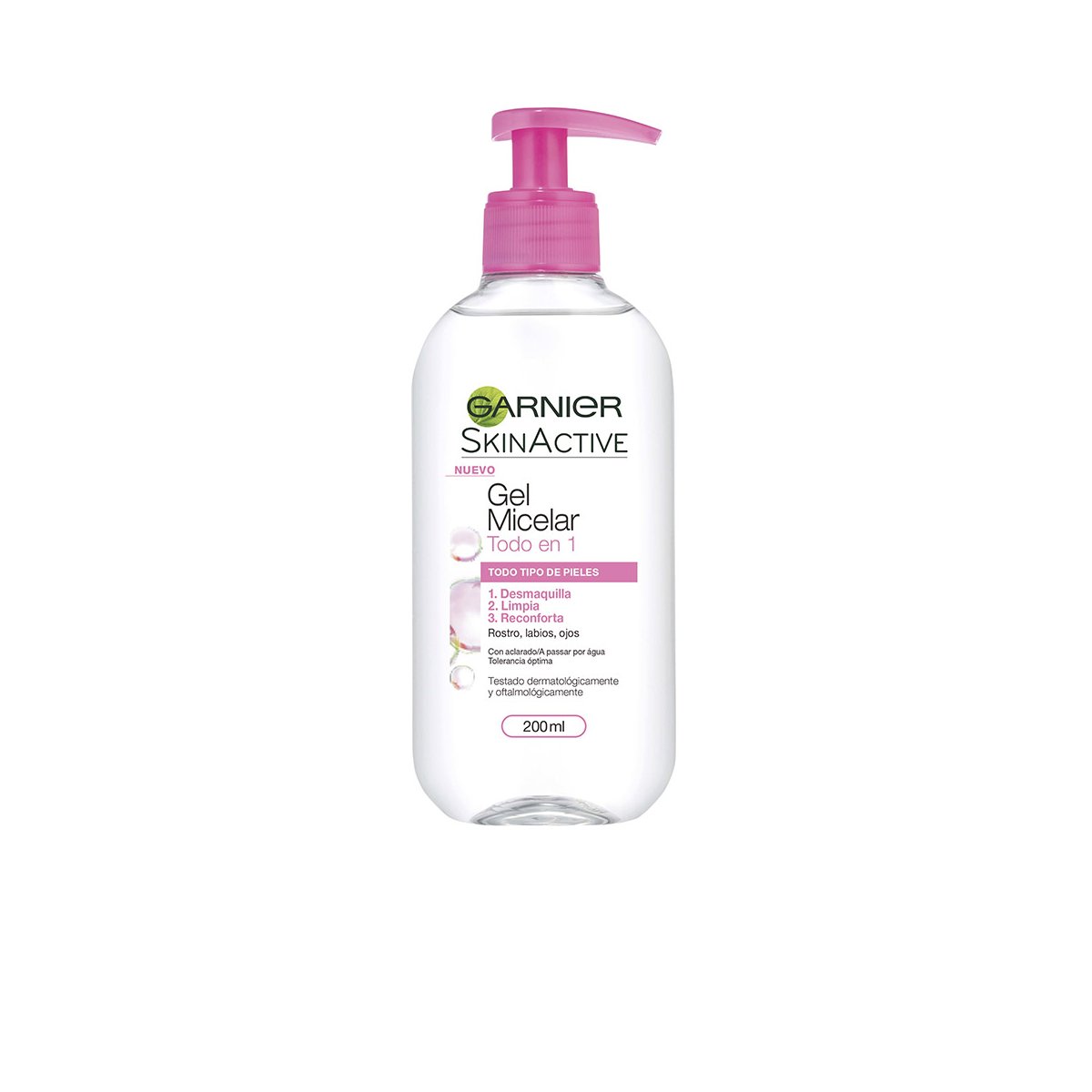 Skinactive gel micelar todo en 1 200 ml