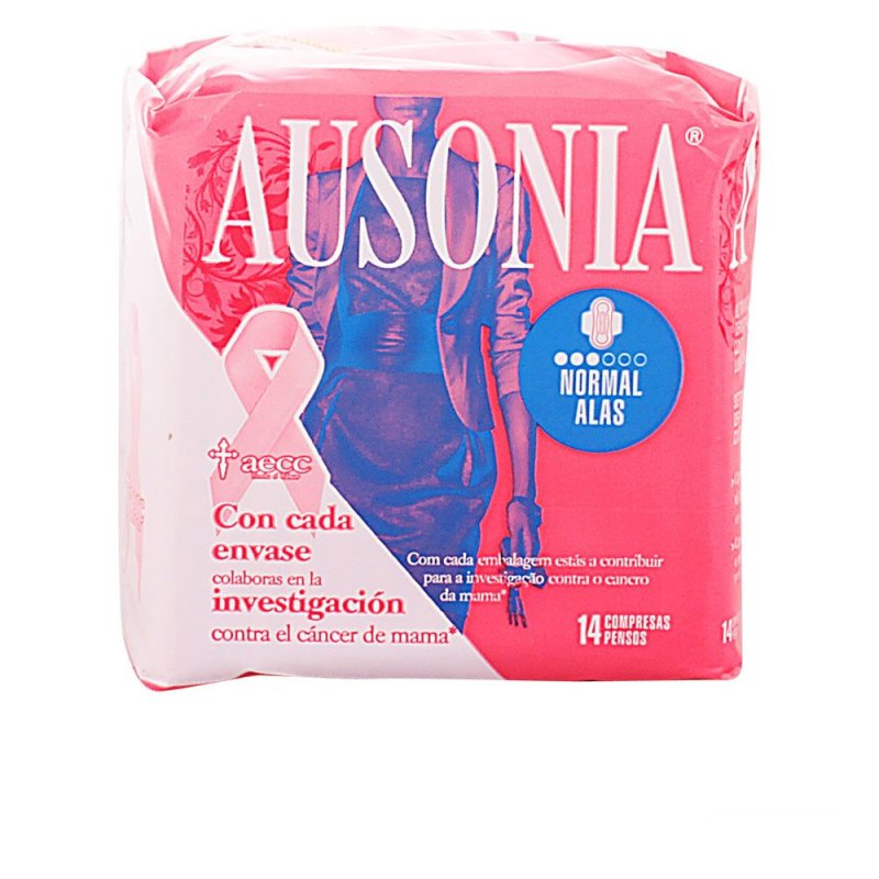 Ausonia normal compresas con alas 14 u