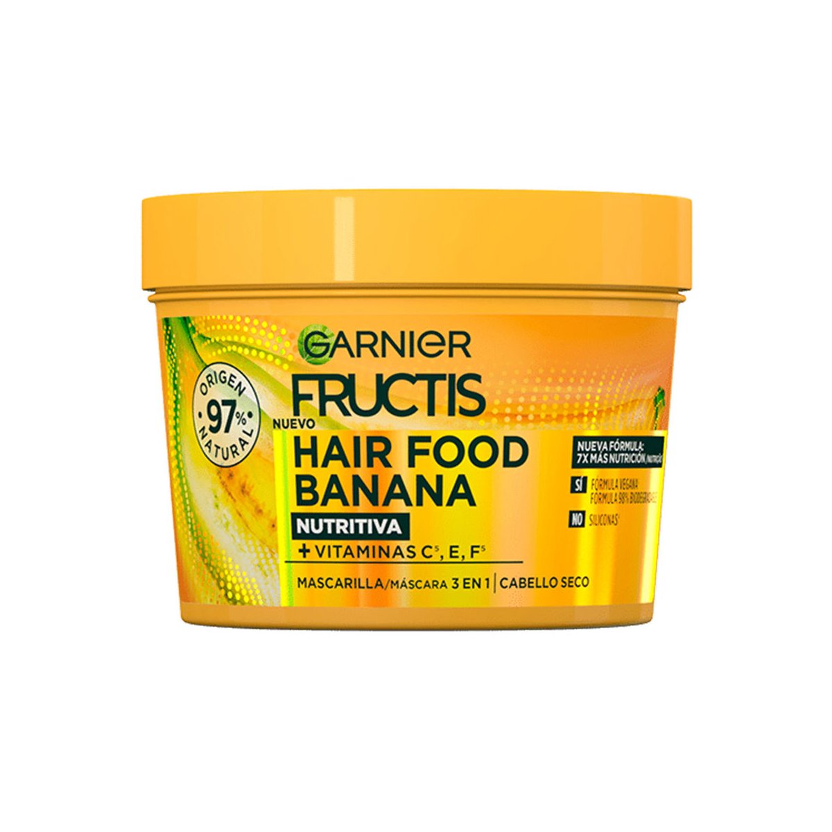 Fructis Hair Food Banana mascarilla ultra nutritiva 390 ml