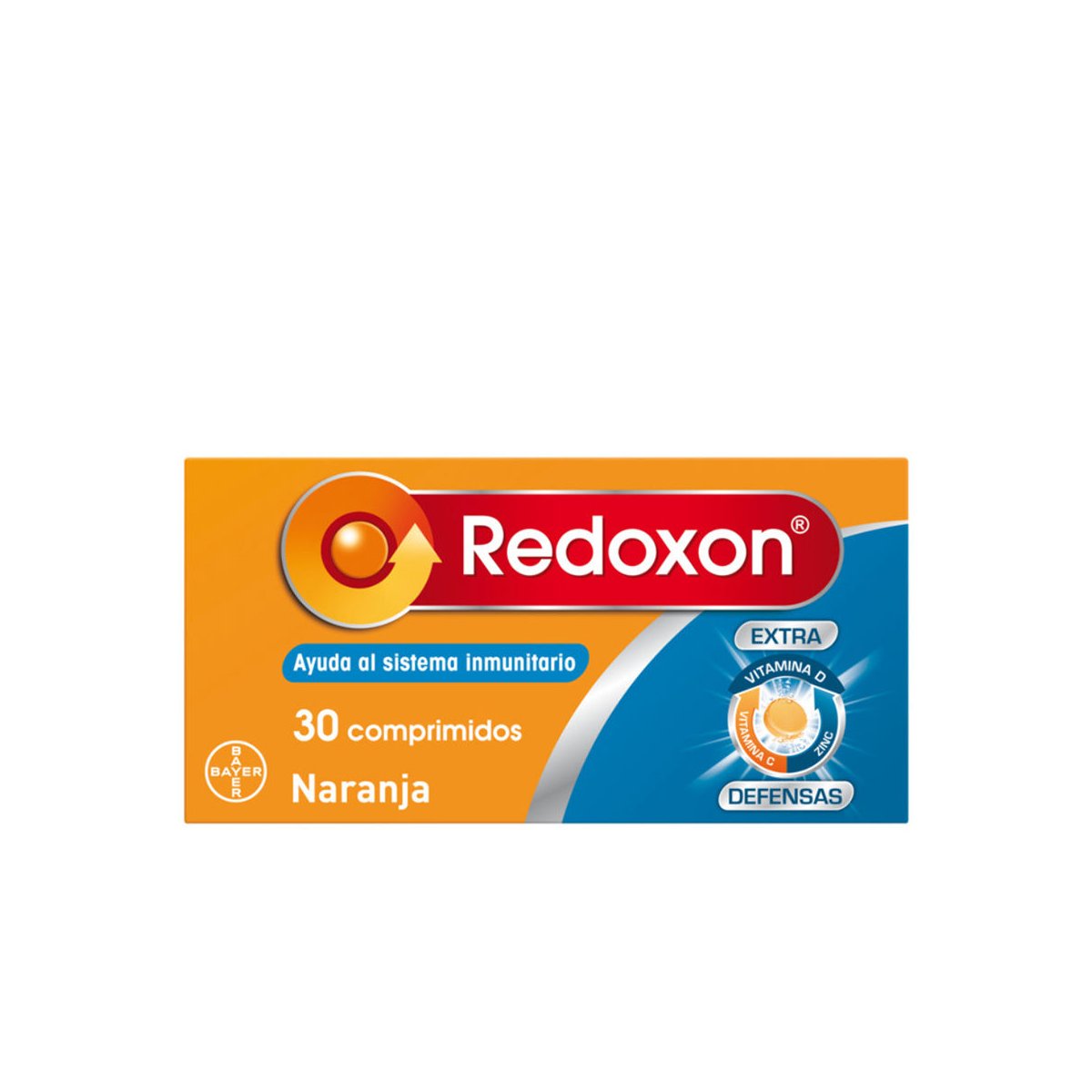 Redoxon Extra Defensas comprimidos efervescentes naranja 30 u
