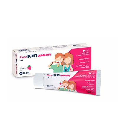 Fluorkin Junior gel dentífrico fresa 75 ml