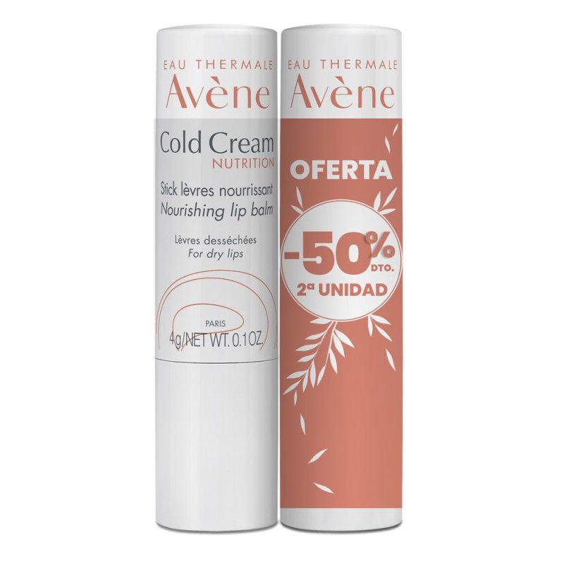 Cold Cream Stick de Labios Nutritivo Lote 2 x 4 gr