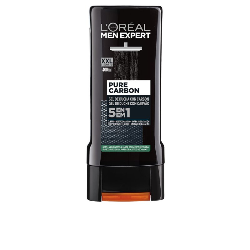 Men Expert pure carbon gel de ducha 5 en 1 400 ml
