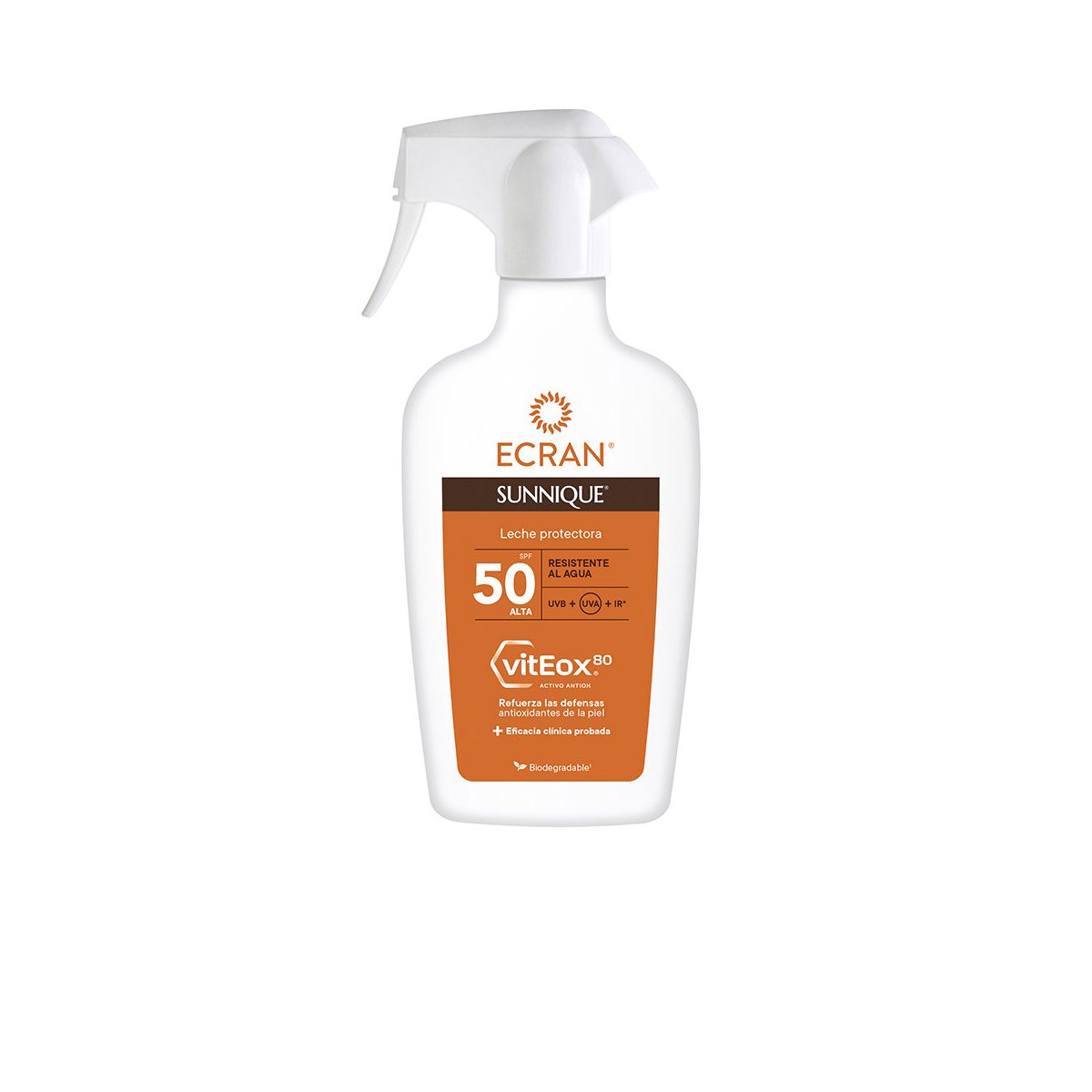 Ecran Sunnique leche protectora Spf50 pistola 270 ml