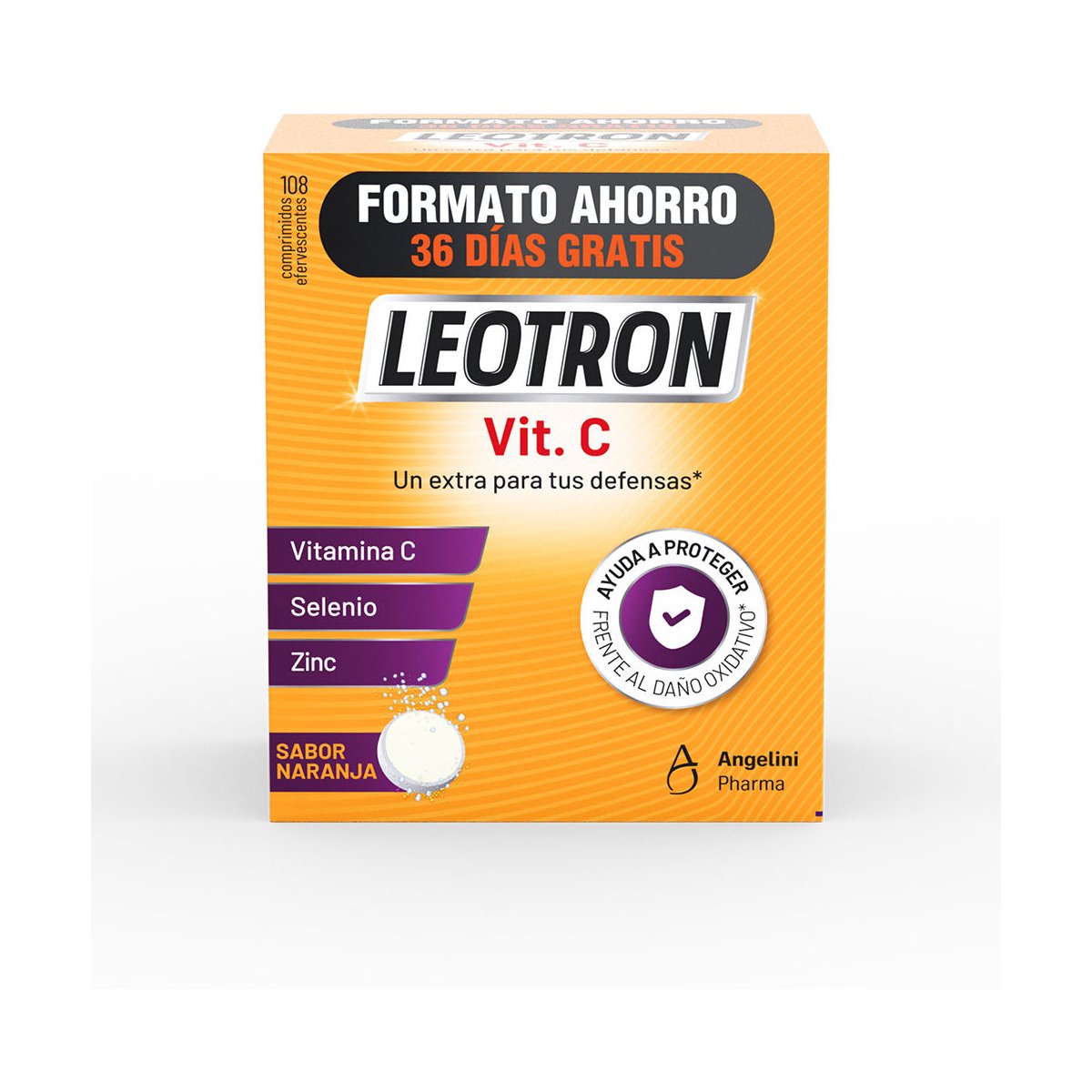 Vitamina C triple acción comprimidos efervescentes 72 + 36 de regalo Naranja 54 u