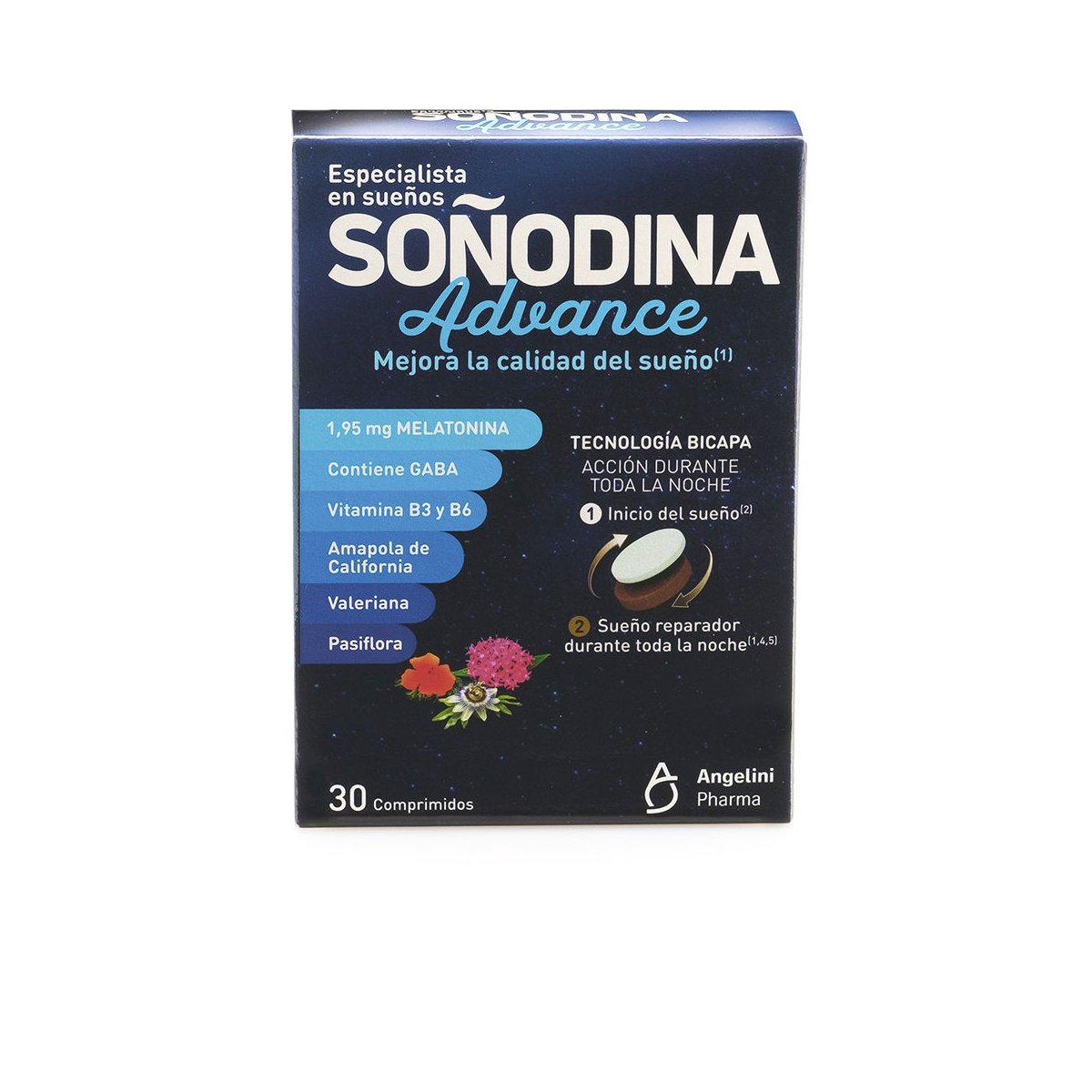 Soñodina melatonina bicapa 30 comprimidos
