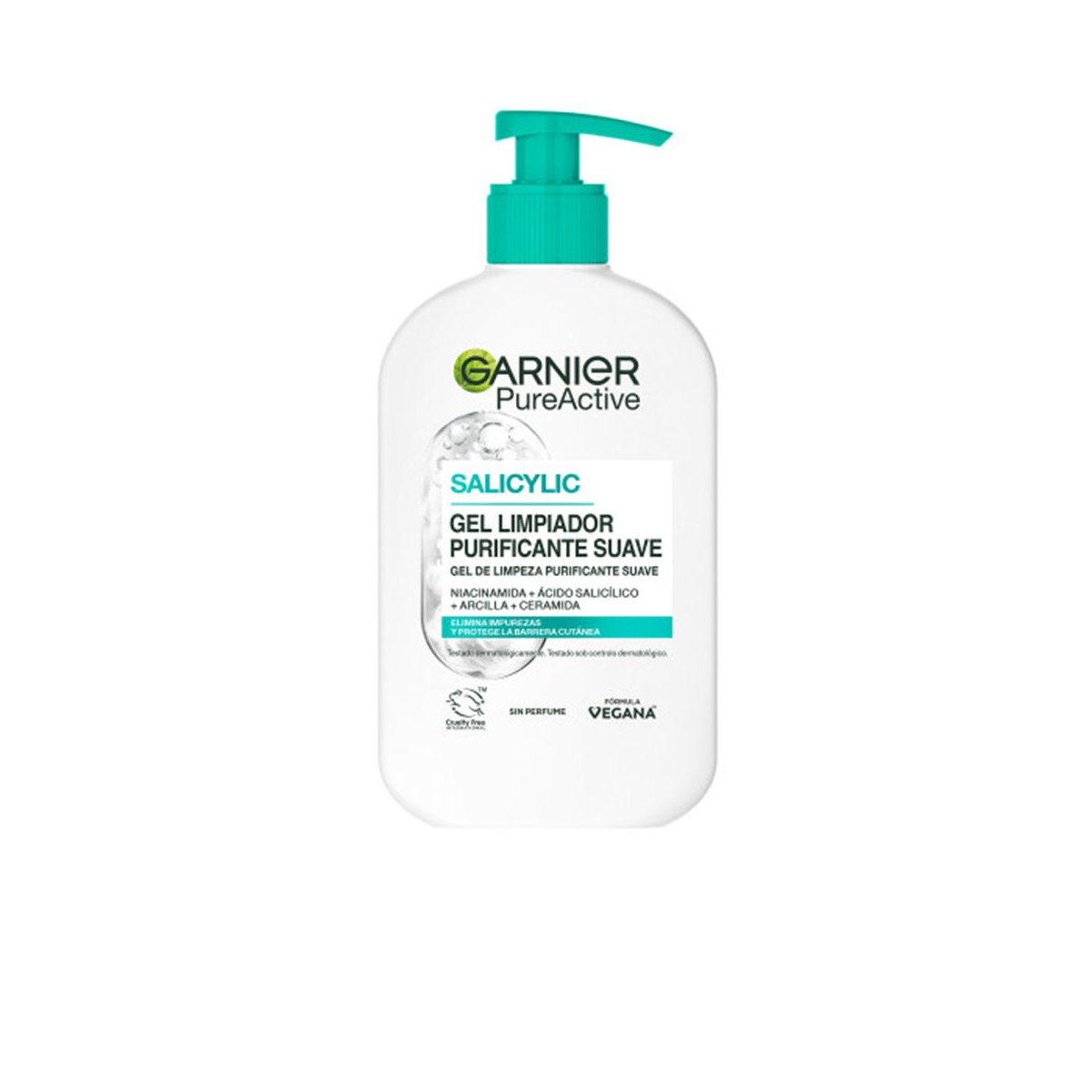 Pure Active limpiador hidratante impurezas, grasa y maquillaje gel 250 ml
