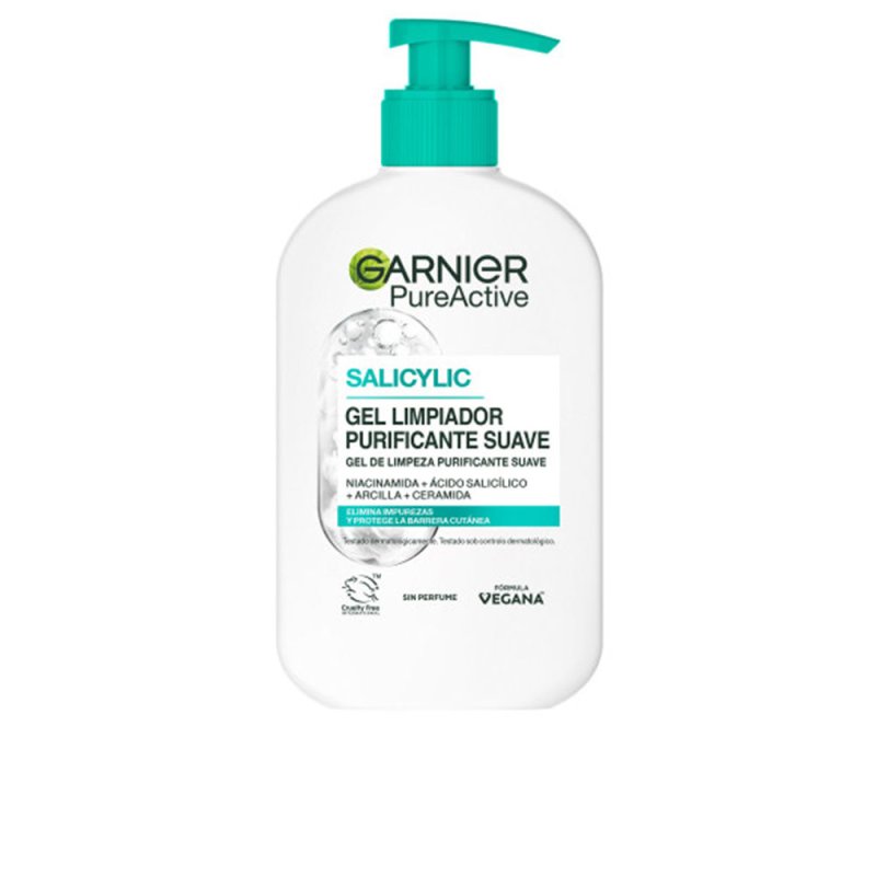 Pure Active limpiador hidratante impurezas, grasa y maquillaje gel 250 ml