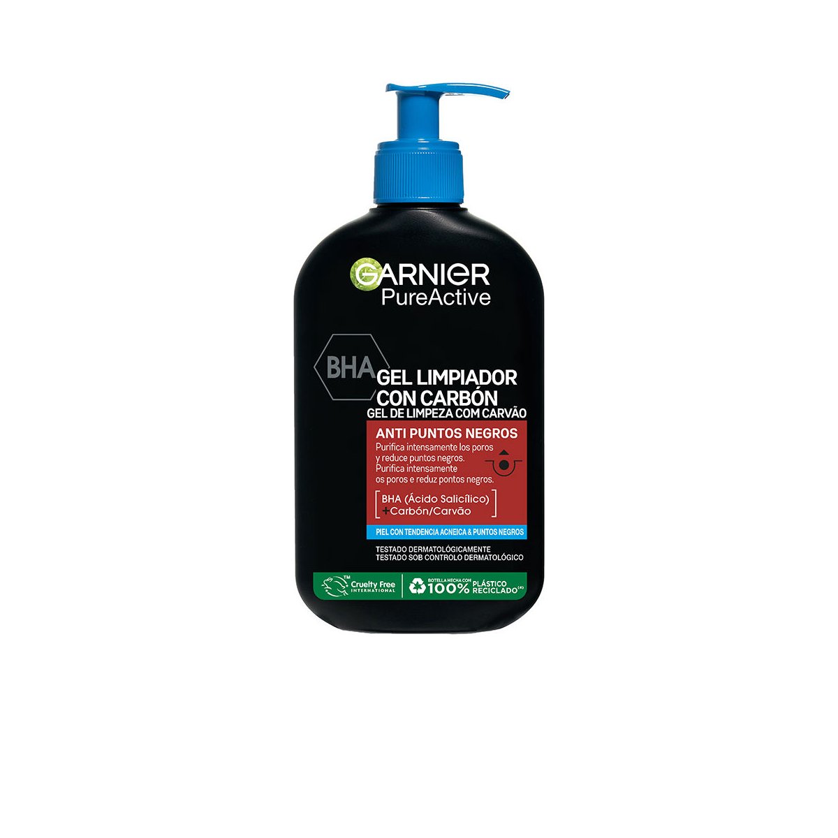 Pure Active limpiador con carbón anti-puntos negros gel 250 ml