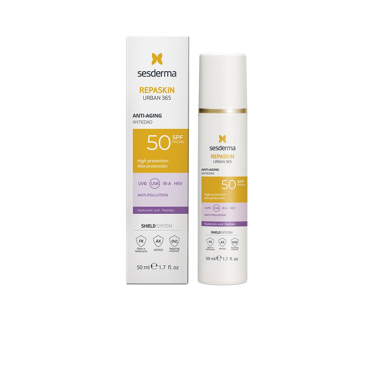 Repaskin Urban 365 fotoprotector antiedad Spf50 50 ml