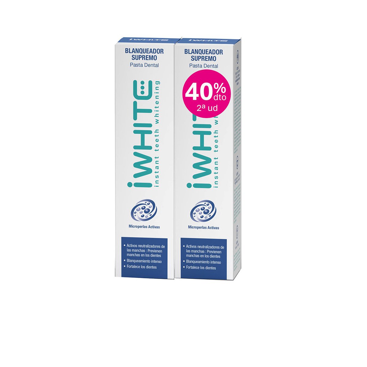Pasta Dental blanqueador supremo pack 2 x 75 ml