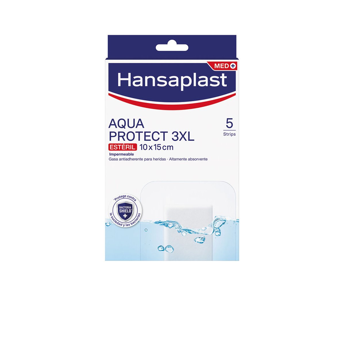 HP Aqua Protect 3XL apósitos 10 x 15 cm 5 u