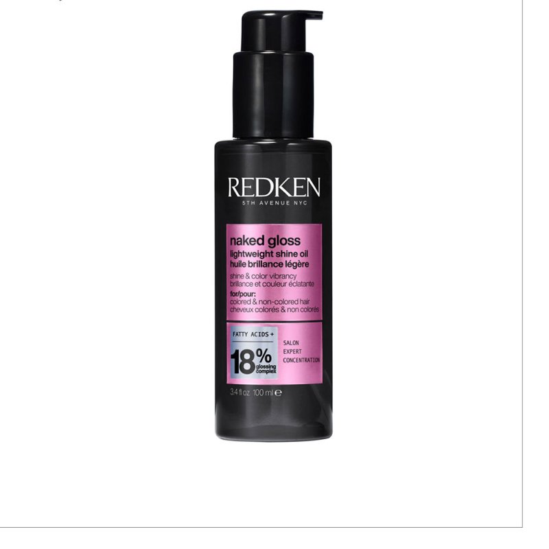 Naked Gloss aceite ultraligero brillo efecto espejo y protección térmica 100 ml