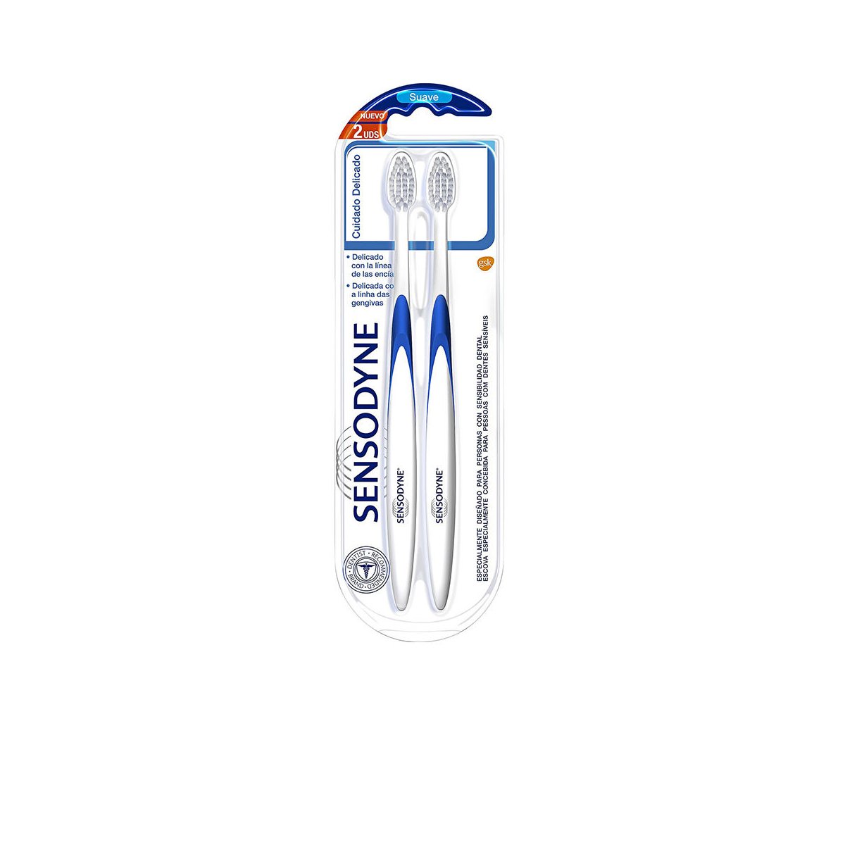 Sensodyne cepillo dental suave pack 2 unidades