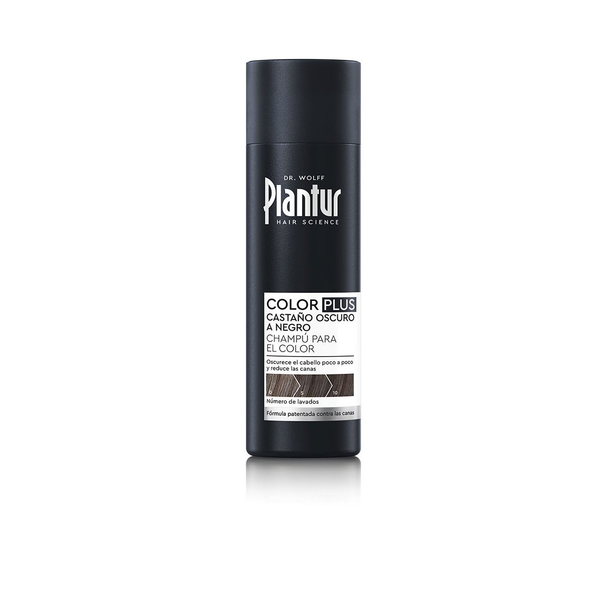 Color Plus castaño oscuro a negro, champú para el color 200 ml