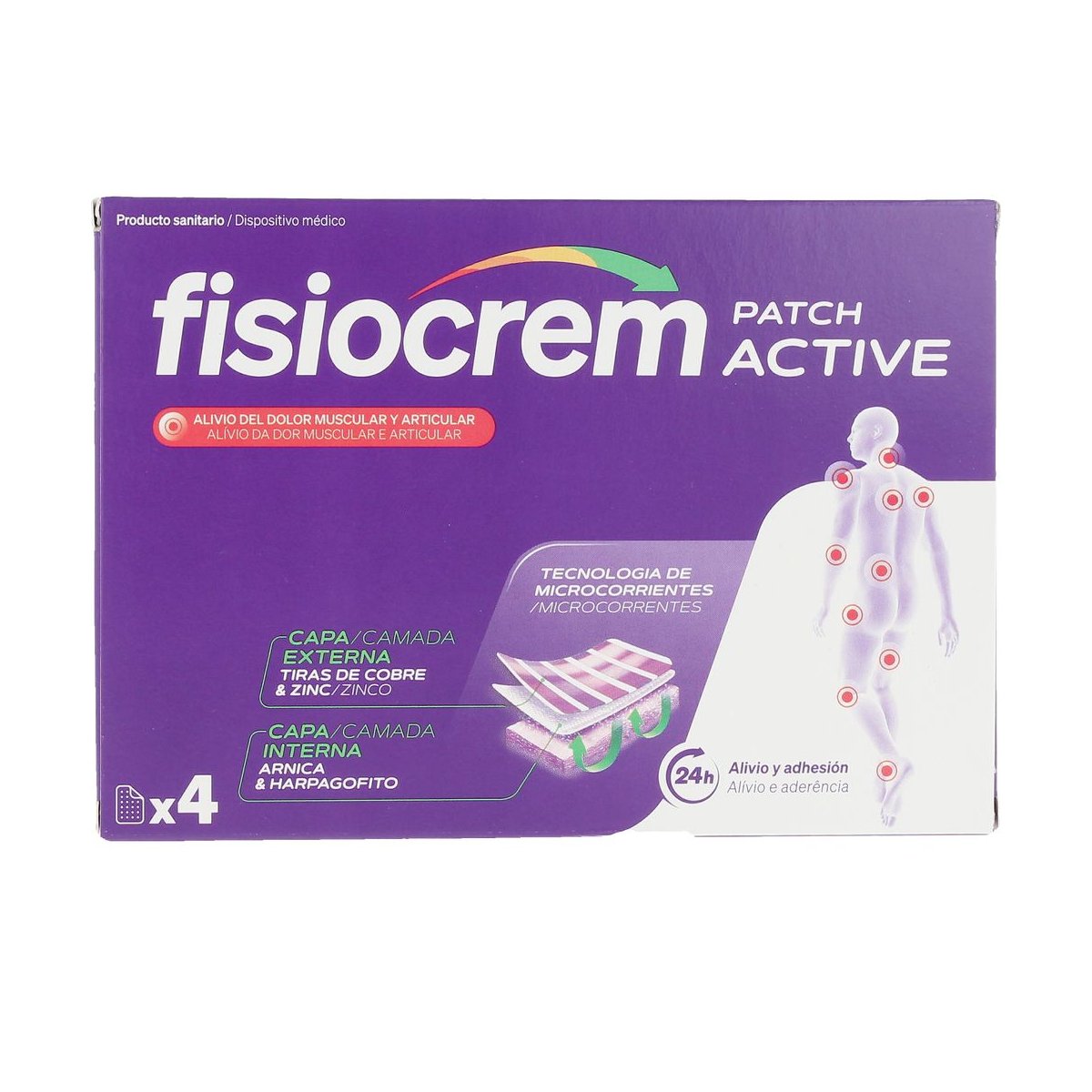 Fisiocrem parche active 4 u
