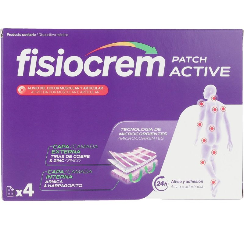 Fisiocrem parche active 4 u