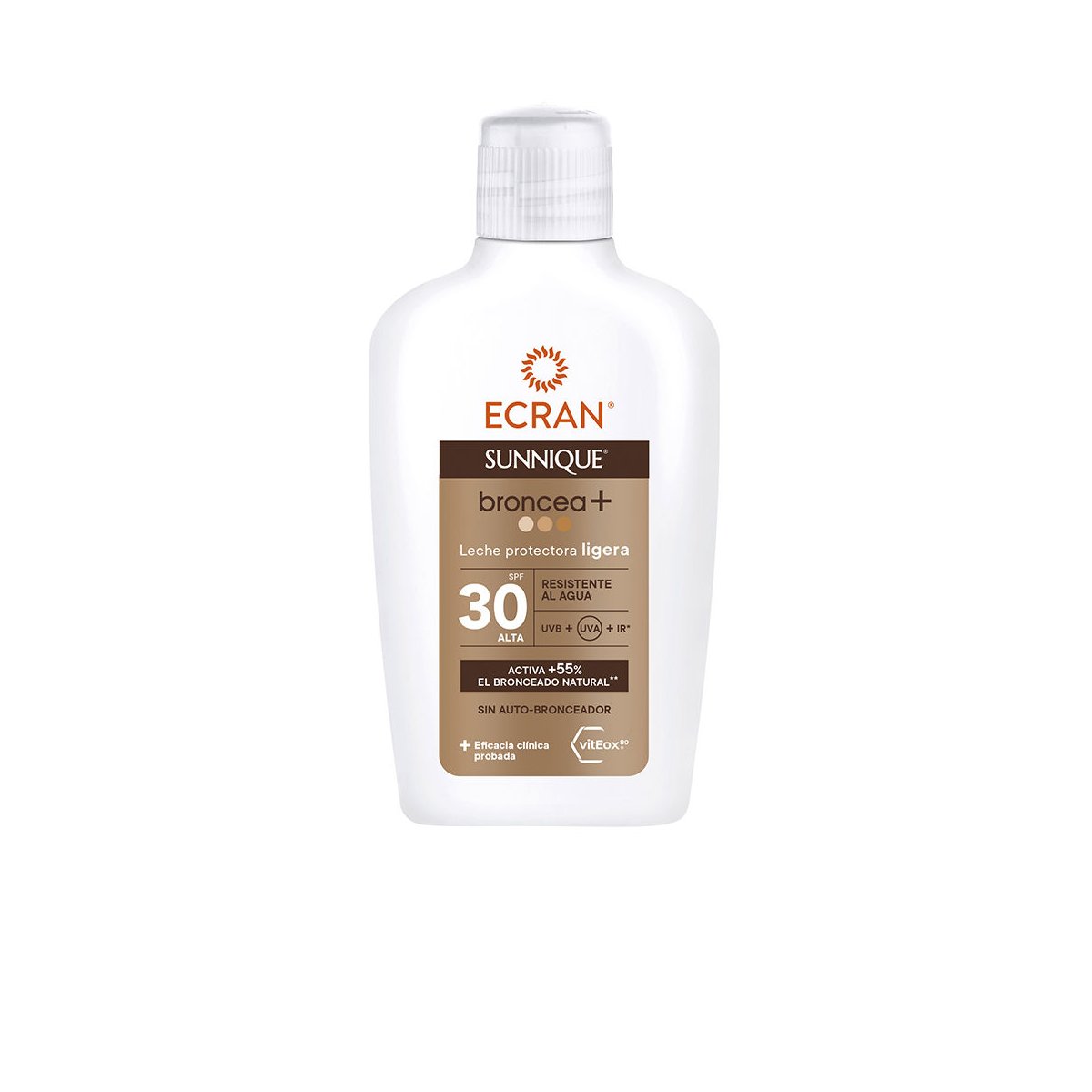 Ecran Sunnique Broncea+ leche protectora Spf30 200 ml