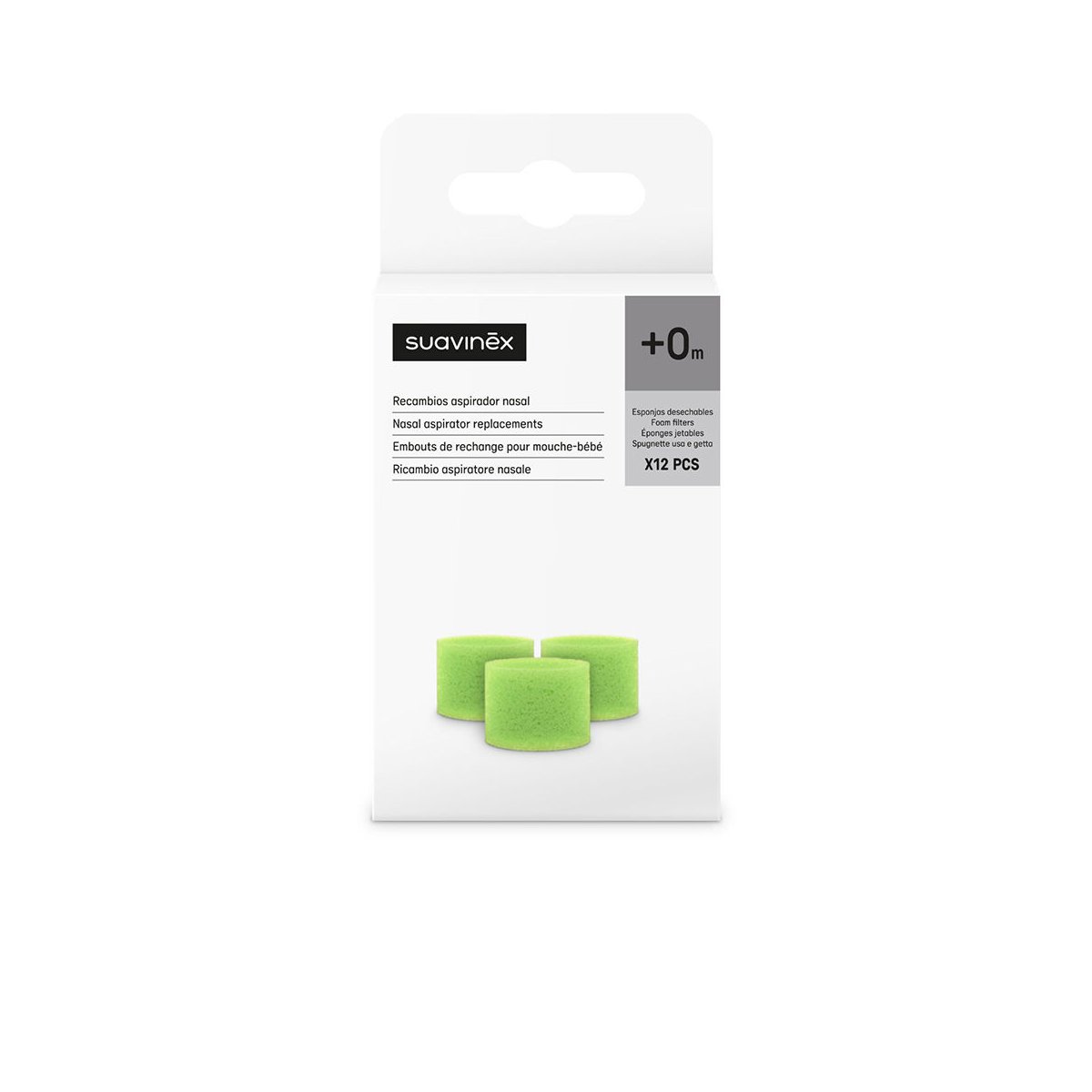 Recambio Aspirador Nasal esponjas desechables 12 u