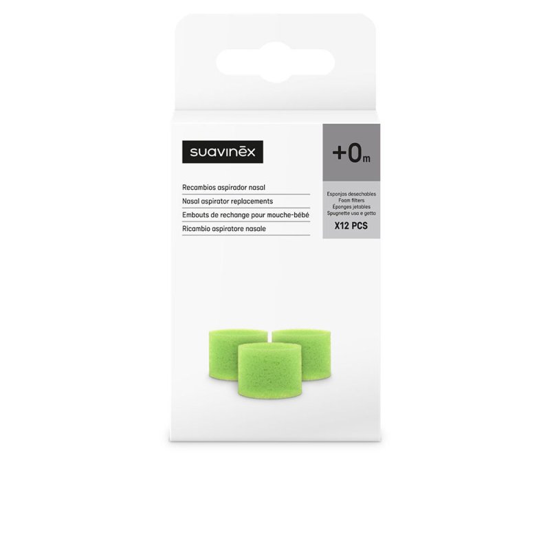 Recambio Aspirador Nasal esponjas desechables 12 u