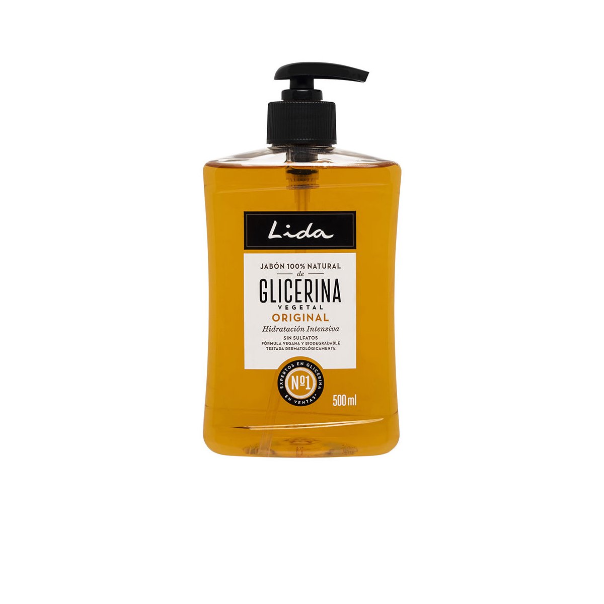 Lida Jabón 100% Natural manos glicerina 500 ml